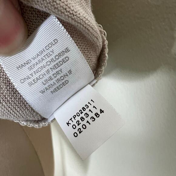 J. Jill Love Linen Top Large Womens Beige Sequin Embroidered Bohemian Boat Neck - Picture 8 of 9